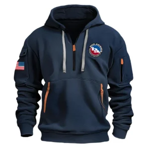 Classic Fashion Big Agnes Camping Color Navy Hoodie Half Zipper