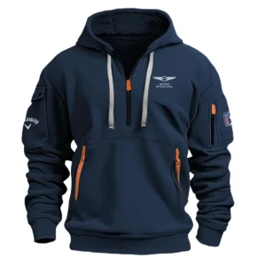 Navy Color Callaway Fashion Hoodie Half Zipper Genesis Invitational Gift For Fans