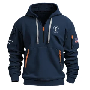 Black Color Callaway Fashion Hoodie Half Zipper 152nd The Open Championship Gift For Fans