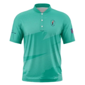 Golf Sport Pattern Green Mix Color 124th U.S. Open Pinehurst Cobra Golf Quarter-Zip Polo Shirt