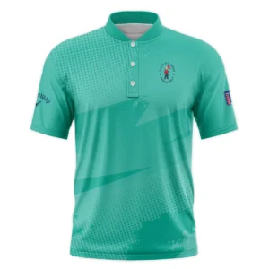 Golf Sport Pattern Green Mix Color 124th U.S. Open Pinehurst Callaway Vneck Polo Shirt Style Classic