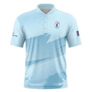 124th U.S. Open Pinehurst Cobra Golf  Light Blue Backgound Vneck Polo Shirt Style Classic