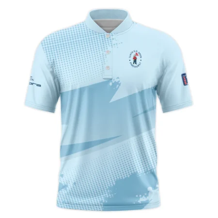 124th U.S. Open Pinehurst Cobra Golf  Light Blue Backgound Style Classic, Short Sleeve Round Neck Polo Shirt