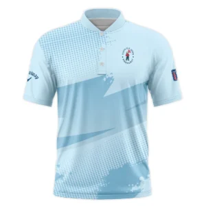 124th U.S. Open Pinehurst Callaway Light Blue Backgound Vneck Polo Shirt Style Classic