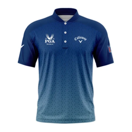 Golf Sport Pattern Blue Sport Uniform 2024 PGA Championship Valhalla Callaway Style Classic, Short Sleeve Round Neck Polo Shirt