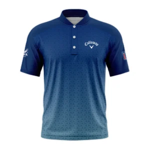 Golf Sport Pattern Blue Sport Uniform 2024 PGA Championship Valhalla Callaway Quarter-Zip Polo Shirt