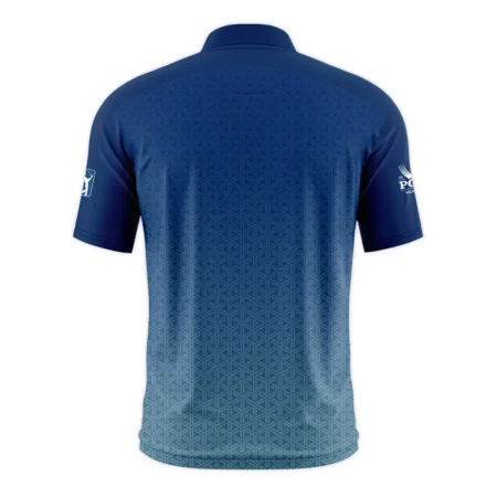 Golf Sport Pattern Blue Sport Uniform 2024 PGA Championship Valhalla Cobra Golf Style Classic, Short Sleeve Round Neck Polo Shirt