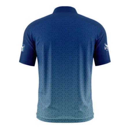 Golf Sport Pattern Blue Sport Uniform 2024 PGA Championship Valhalla Callaway Style Classic, Short Sleeve Round Neck Polo Shirt