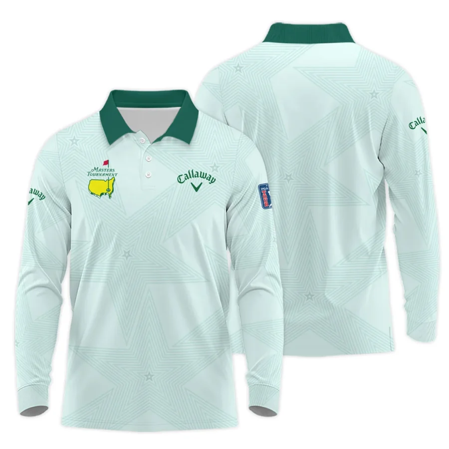 Golf Love Star Light Green Mix Masters Tournament Callaway Long Polo Shirt Style Classic