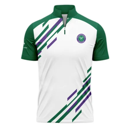 Tennis Love Green Mix Wimbledon Championships Champions Ralph Lauren Performance Quarter-Zip Polo Shirt