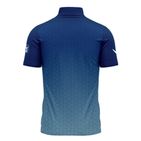 Golf Sport Pattern Blue Sport Uniform 2024 PGA Championship Valhalla Callaway Quarter-Zip Polo Shirt