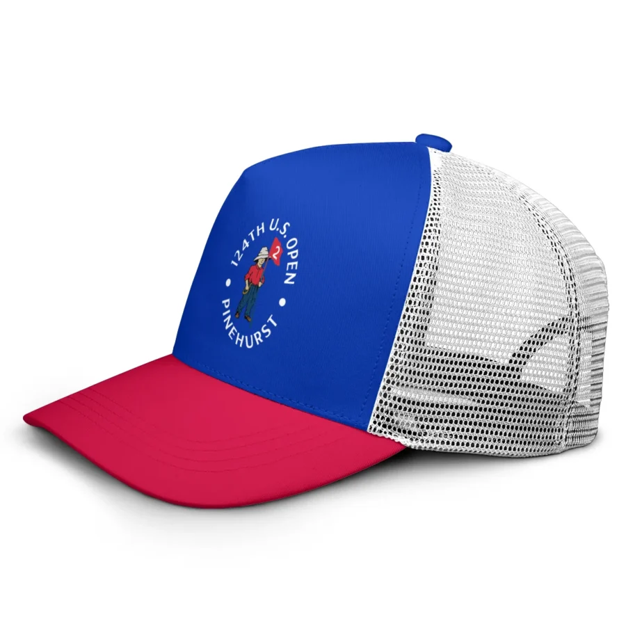 Blue Red White 124th U.S. Open Pinehurst All Over Print Trucker Cap