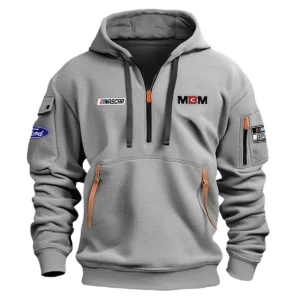 Classic Fashion MBM Motorsports Nascar Cup Series Color Navy Hoodie Half Zipper