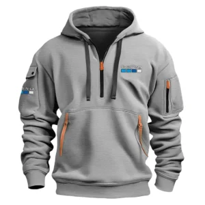 GoPro Classic Fashion Photography Videography Color Gray Hoodie Half Zipper