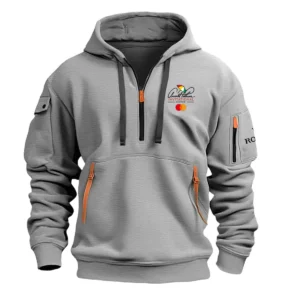 Khaki Color Rolex Fashion Hoodie Half Zipper Arnold Palmer Invitational Gift For Fans