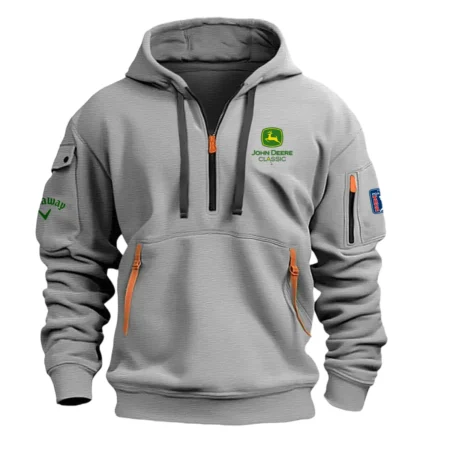 Gray Color Callaway Fashion Hoodie Half Zipper John Deere Classic Gift For Fans