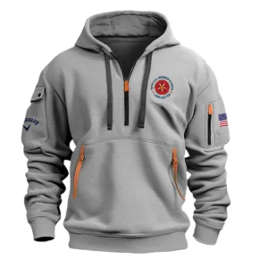 Gray Color Callaway Fashion Hoodie Half Zipper U.S. Women’s Open Gift For Fans