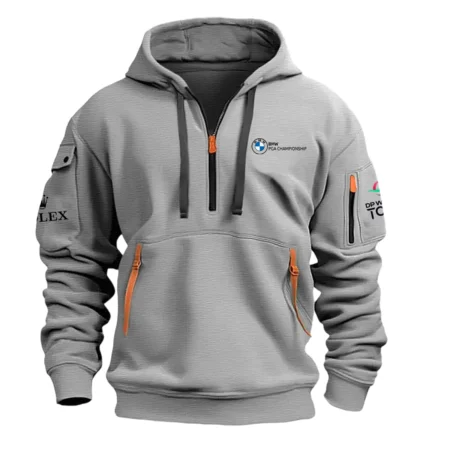 Gray Color Rolex Fashion Hoodie Half Zipper BMW PGA Championship Gift For Fans