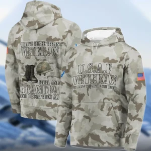 Veteran The Man The Myth The Legend U.S. Air Force All Over Prints Zipper Hoodie