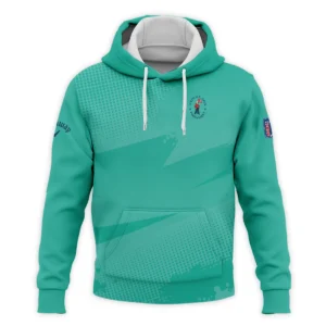 Golf Sport Pattern Green Mix Color 124th U.S. Open Pinehurst Callaway Zipper Hoodie Shirt Style Classic