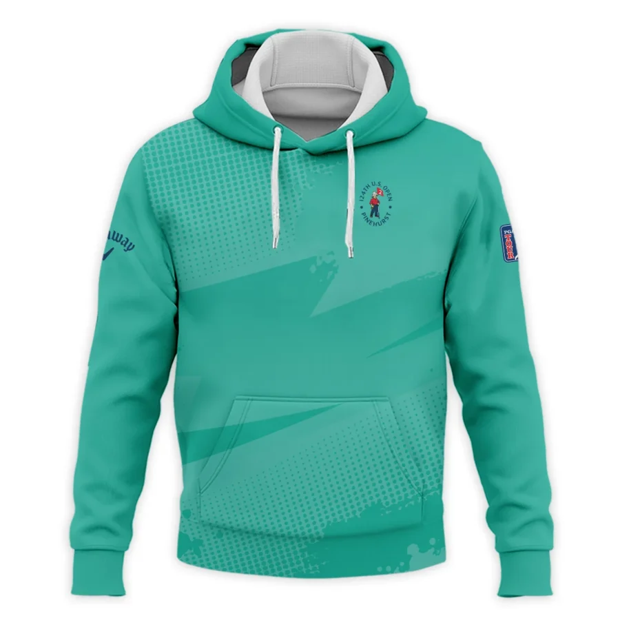 Golf Sport Pattern Green Mix Color 124th U.S. Open Pinehurst Callaway Hoodie Shirt Style Classic