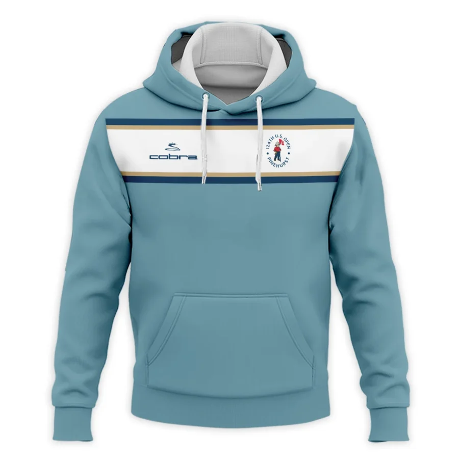 124th U.S. Open Pinehurst Golf Sport Mostly Desaturated Dark Blue Yellow Cobra Golf Hoodie Shirt Style Classic