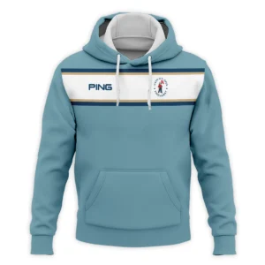 124th U.S. Open Pinehurst Golf Sport Mostly Desaturated Dark Blue Yellow Ping Zipper Hoodie Shirt Style Classic