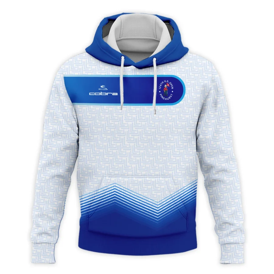 124th U.S. Open Pinehurst Blue Gradient Pattern White  Cobra Golf Hoodie Shirt Style Classic