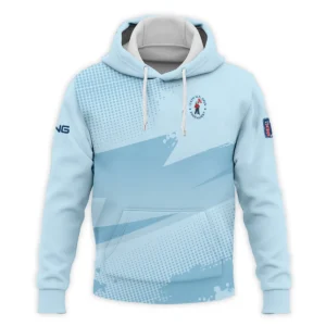 124th U.S. Open Pinehurst Ping Light Blue Backgound Zipper Hoodie Shirt Style Classic