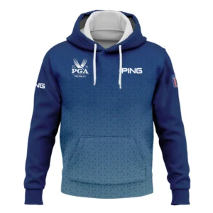 Golf Sport Pattern Blue Sport Uniform 2024 PGA Championship Valhalla Ping Zipper Hoodie Shirt Style Classic