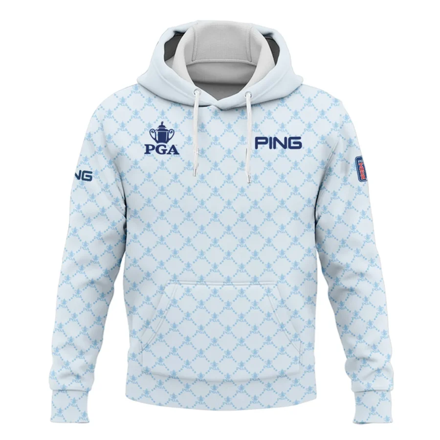 Golf Sport Pattern Light Blue Style 2024 PGA Championship Valhalla Ping Hoodie Shirt Style Classic