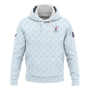 Golf Sport Pattern Light Blue Style 124th U.S. Open Pinehurst Callaway Zipper Hoodie Shirt Style Classic