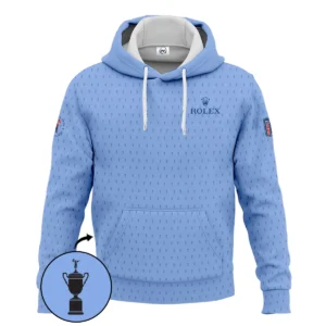 Golf Pattern Cup Blue 124th U.S. Open Pinehurst Pinehurst Rolex Zipper Hoodie Shirt Style Classic