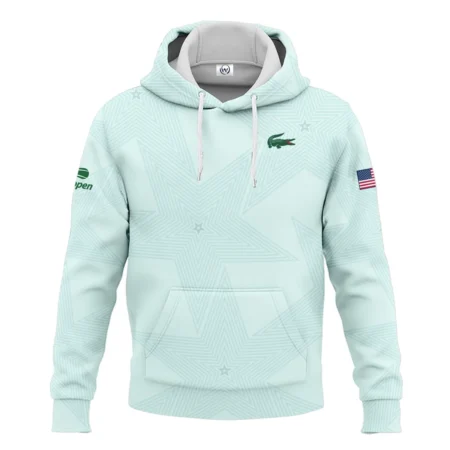 Tennis Pattern Star Light Green US Open Tennis Lacoste Hoodie Shirt Style Classic