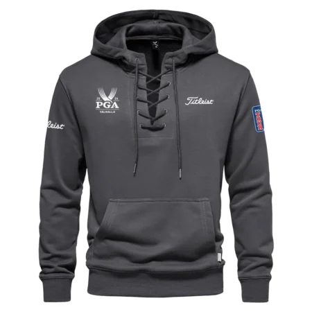 Dark Gray Color Titleist 2024 PGA Championship Valhalla Tied Up Hoodie Fashion Retro Jumpers