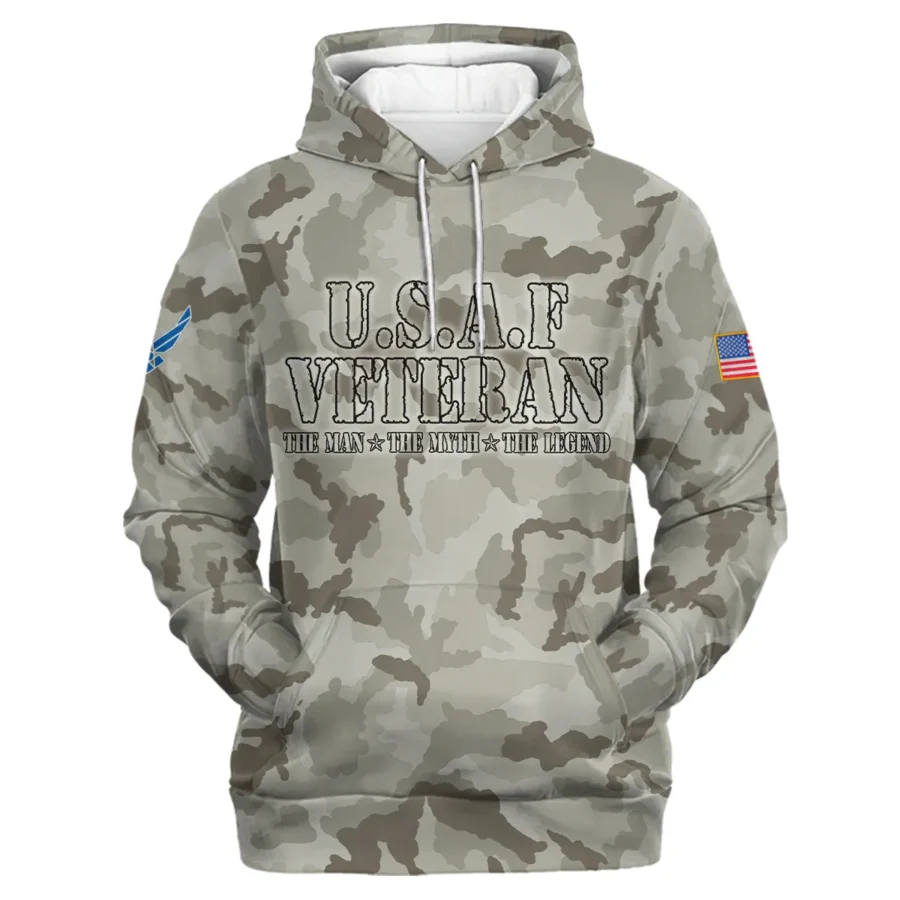 Veteran The Man The Myth The Legend U.S. Air Force All Over Prints Hoodie