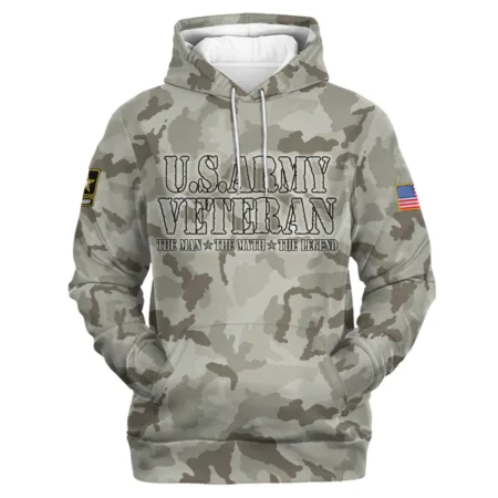 Veteran The Man The Myth The Legend U.S. Army All Over Prints Hoodie