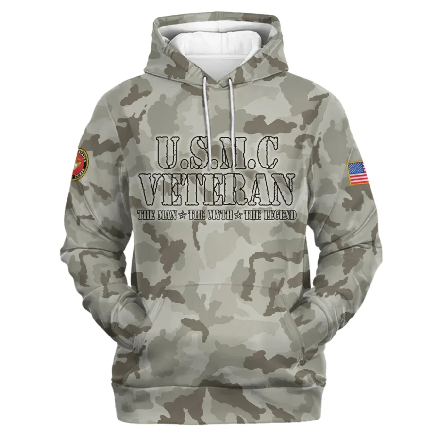 Veteran The Man The Myth The Legend U.S. Marine Corps All Over Prints Hoodie