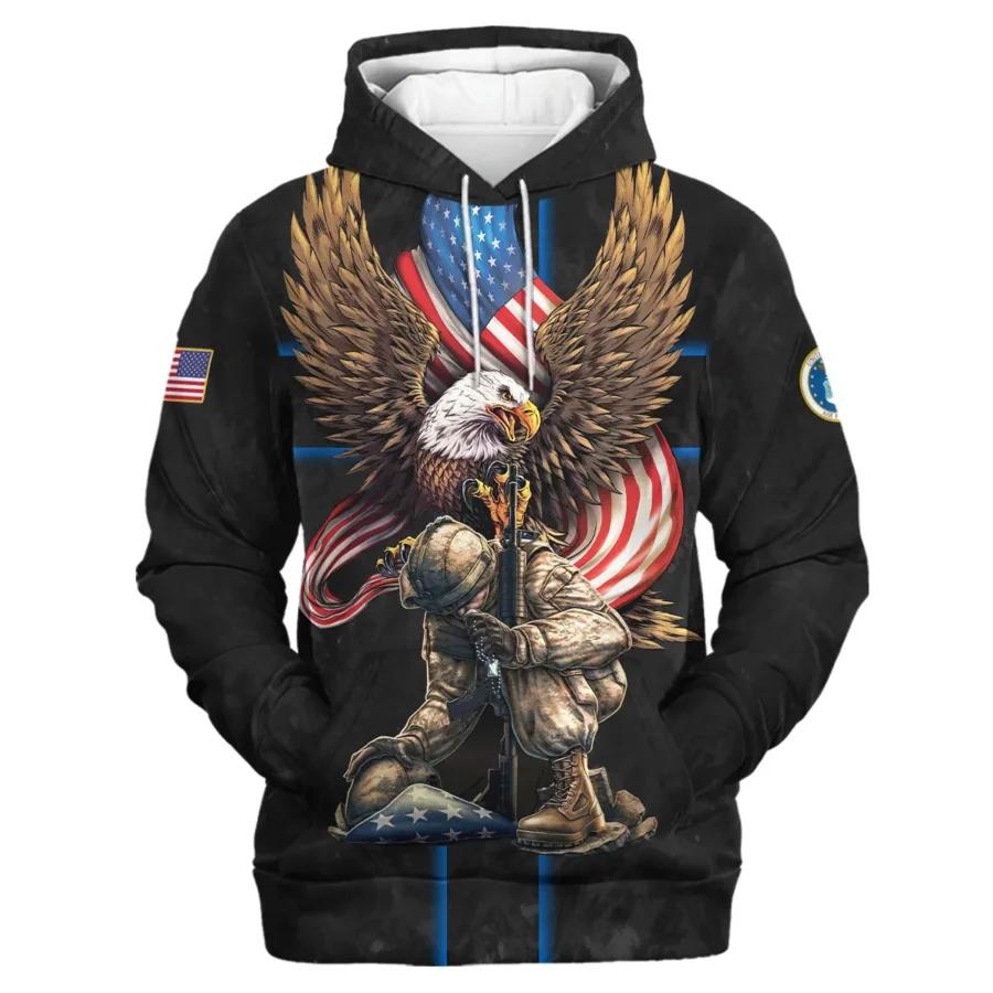 Veteran Only Two Defining Forces Have Ever Offered To Die For You U.S. Air Force All Over Prints Hoodie