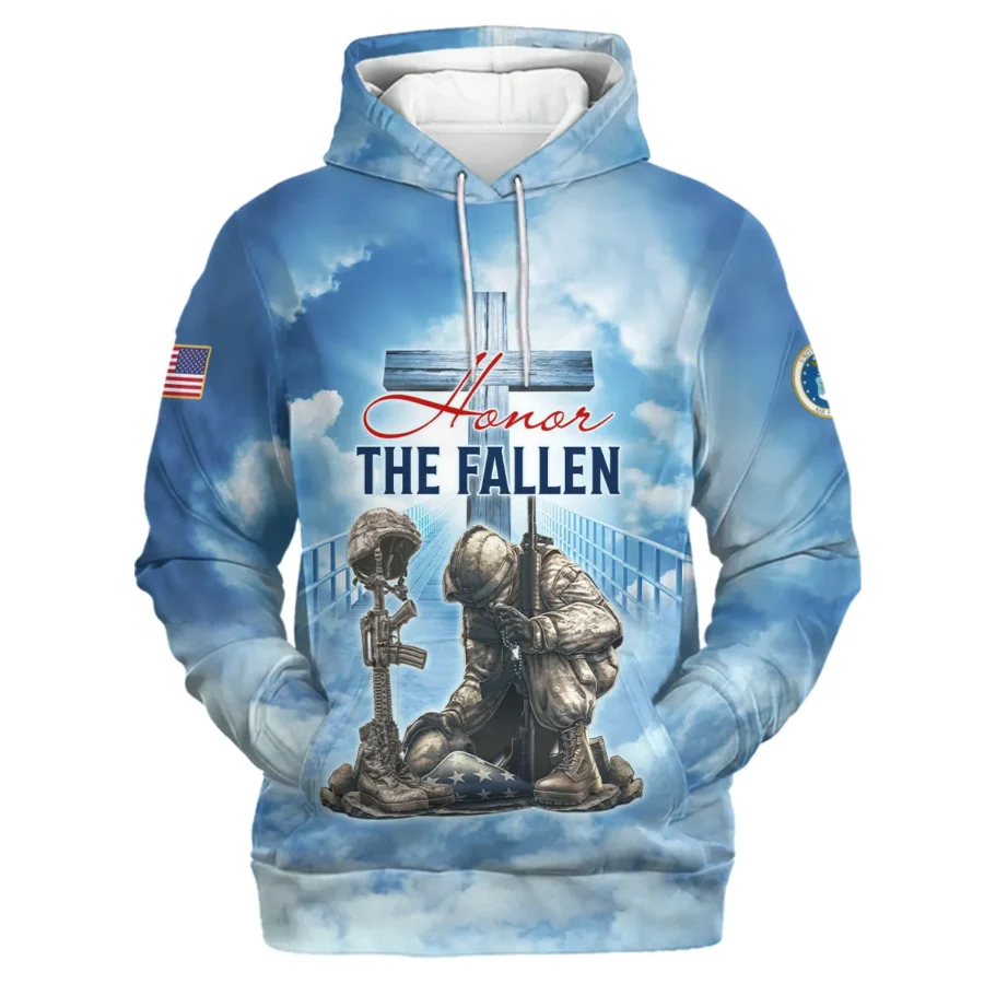 Honor The Fallen Veteran A Big Piece Of My Heart Lives In Heaven U.S. Air Force All Over Prints Hoodie