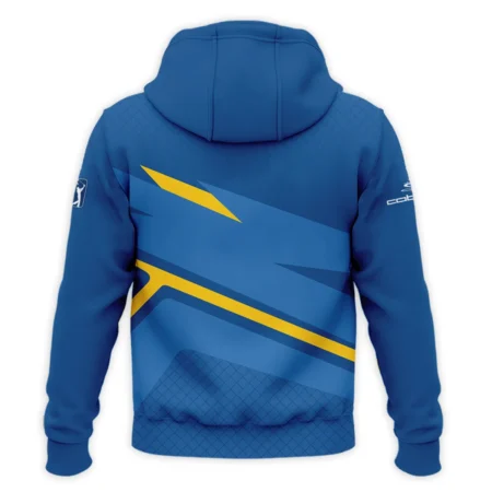 Cobra Golf 124th U.S. Open Pinehurst Blue Yellow Mix Pattern Zipper Hoodie Shirt Style Classic