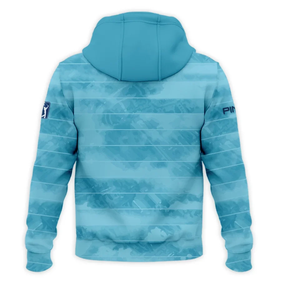 Ping 124th U.S. Open Pinehurst Blue Abstract Background Line Zipper Hoodie Shirt Style Classic