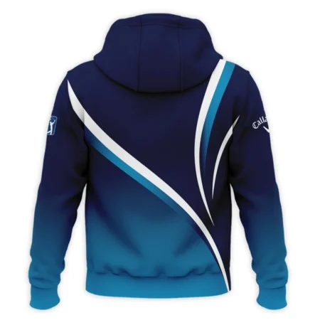 Callaway 124th U.S. Open Pinehurst Dark Blue Gradient Abstract White Background  Zipper Hoodie Shirt Style Classic