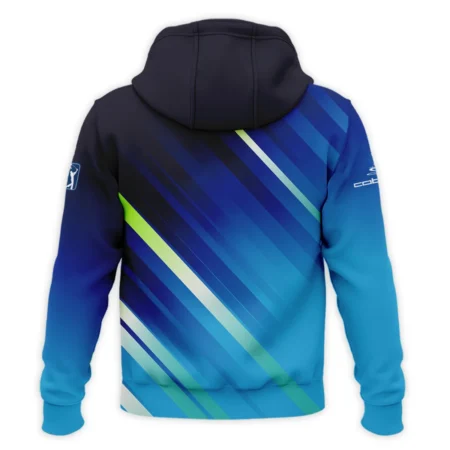 Cobra Golf 124th U.S. Open Pinehurst Green Dark Blue Gradient Abstract Yellow Hoodie Shirt Style Classic