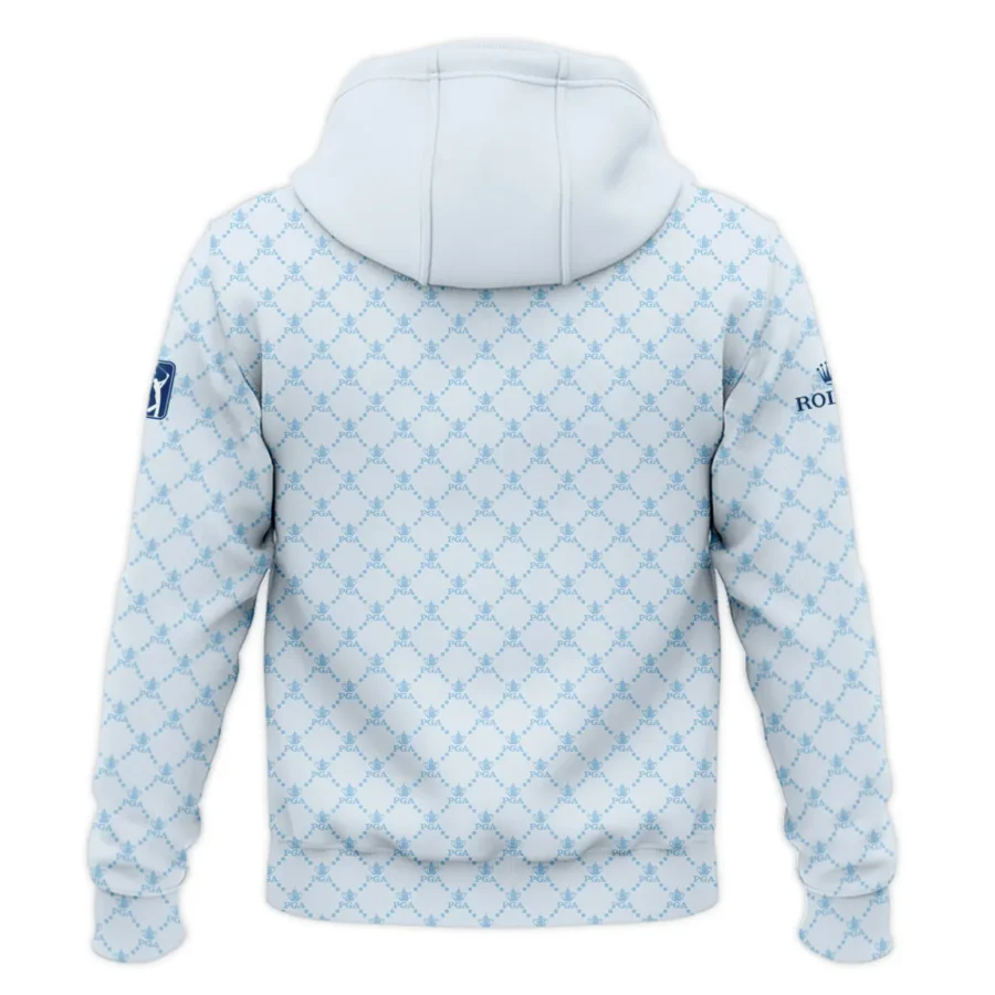 Golf Sport Pattern Light Blue Style 2024 PGA Championship Valhalla Rolex Zipper Hoodie Shirt Style Classic