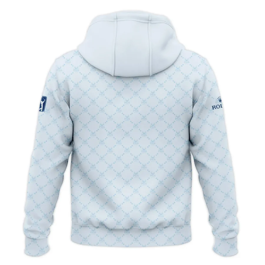 Golf Sport Pattern Light Blue Sport 2024 PGA Championship Valhalla Rolex Zipper Hoodie Shirt Style Classic