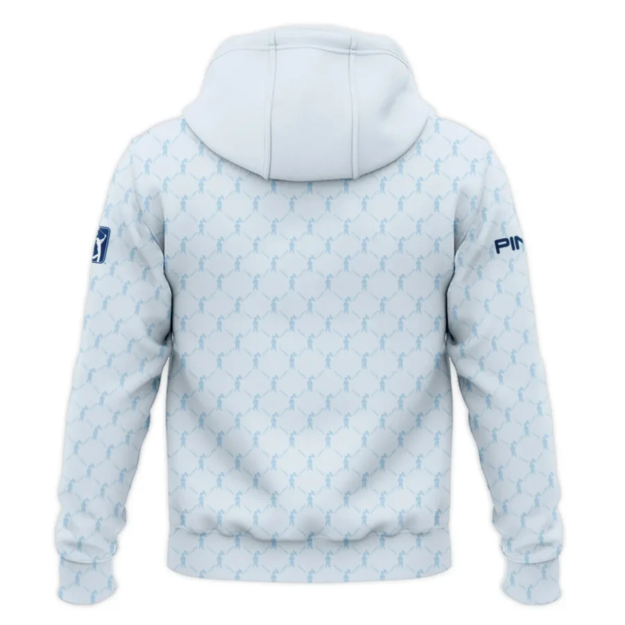 Golf Sport Pattern Light Blue Style 124th U.S. Open Pinehurst Ping Zipper Hoodie Shirt Style Classic