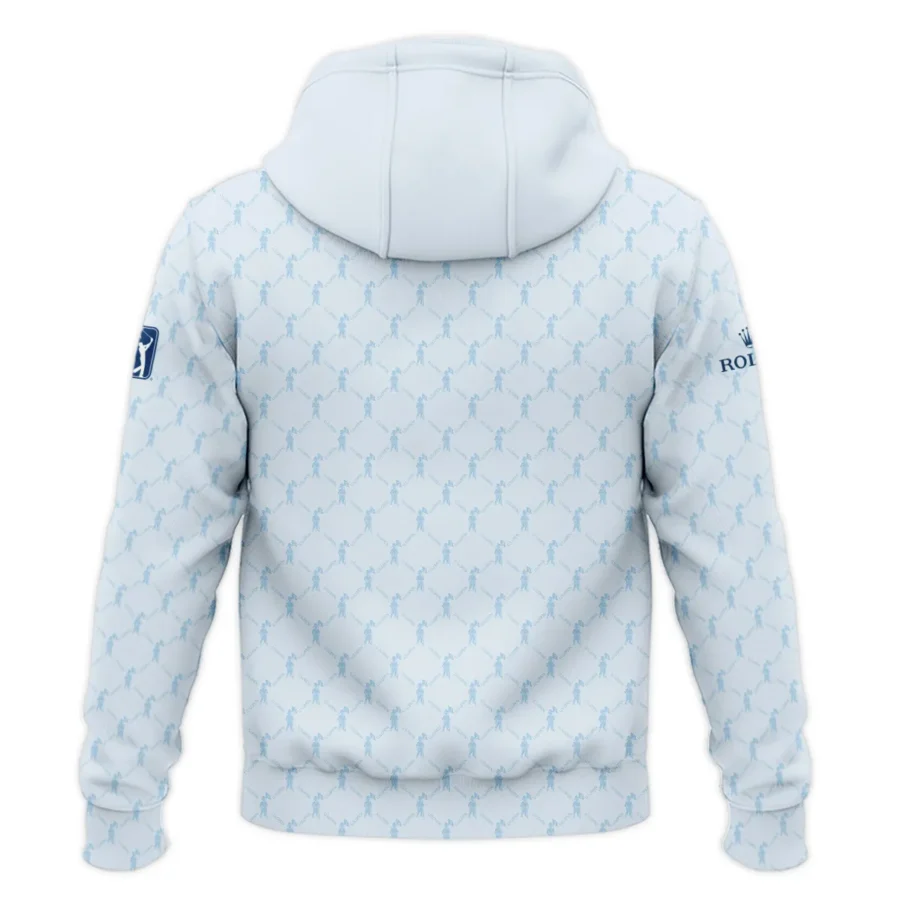 Golf Sport Pattern Light Blue Style 124th U.S. Open Pinehurst Rolex Zipper Hoodie Shirt Style Classic