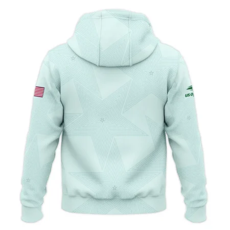 Tennis Pattern Star Light Green US Open Tennis Ralph Lauren Zipper Hoodie Shirt Style Classic