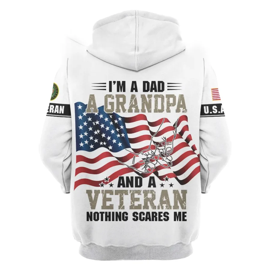 Proudly Served I Am A Dad A Grandpa And A Veteran U.S. Army All Over Prints Hoodie